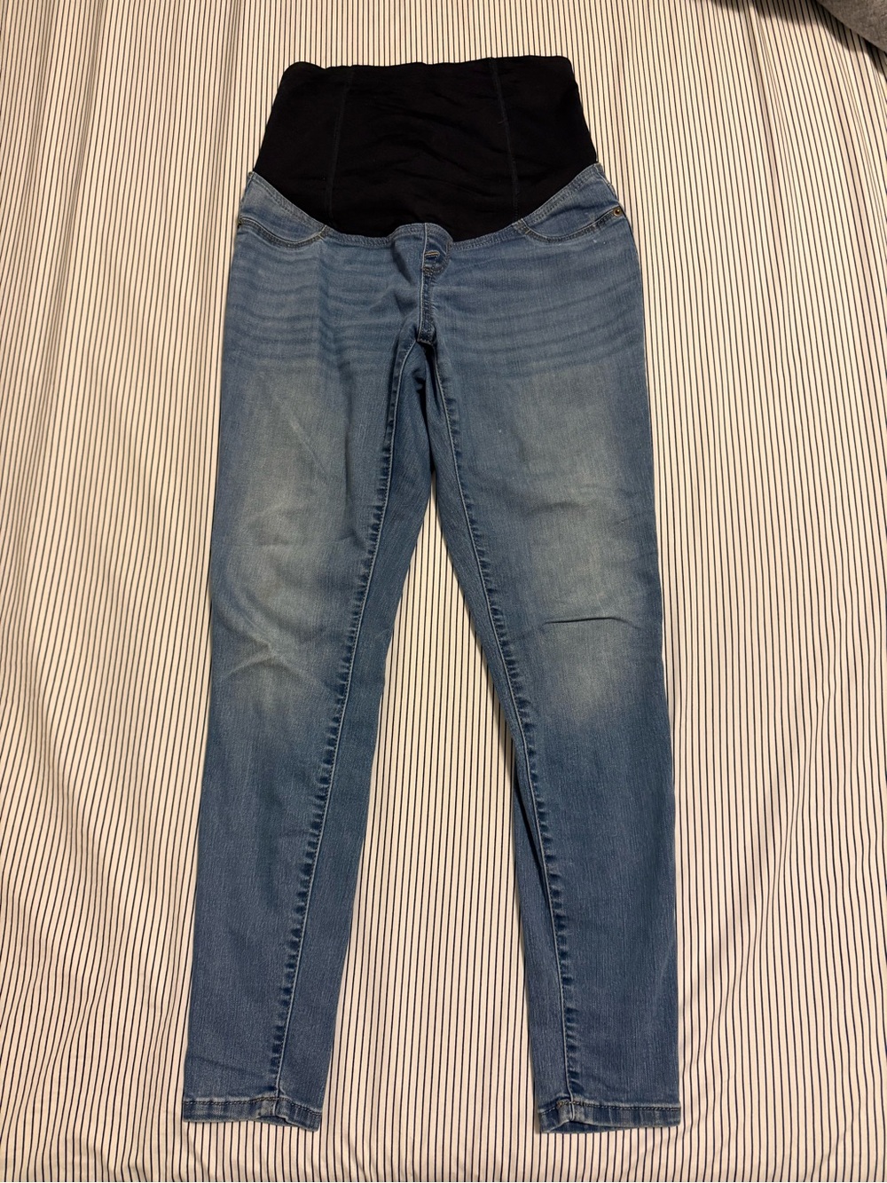 Maternity Jeans with Full Belly Panel